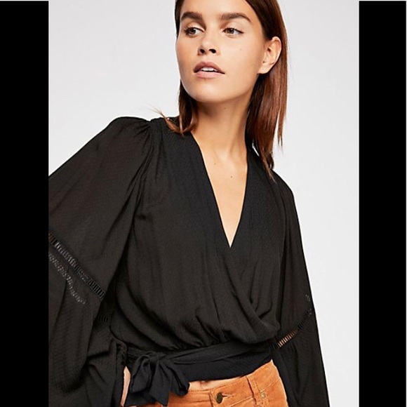 Free People Tops - NWOT Free People Dream Girl Wrap Blouse